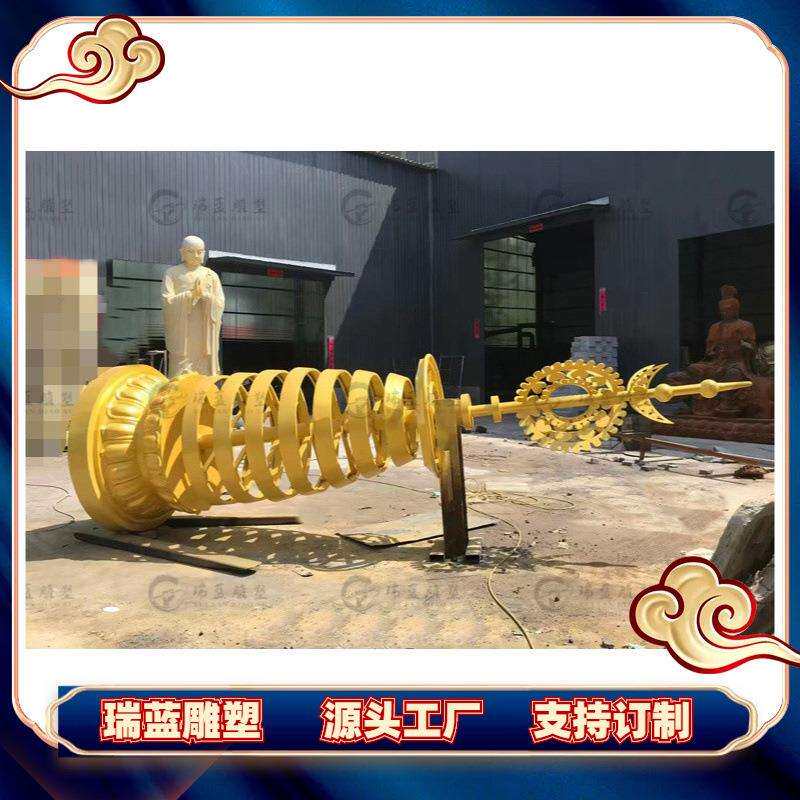 铜塔刹厂家 可来图定 铜塔工厂 厂家5米塔刹6米塔刹铜法轮制作厂