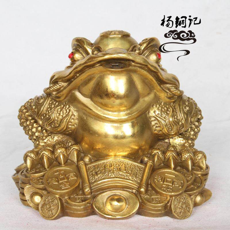 杨铜记 铜金蟾零售铜金蟾工艺品家居摆件用品厂家
