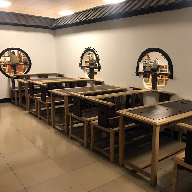餐桌家用小户型工业风餐桌椅组合长方形客厅桌子餐厅茶室定制加工