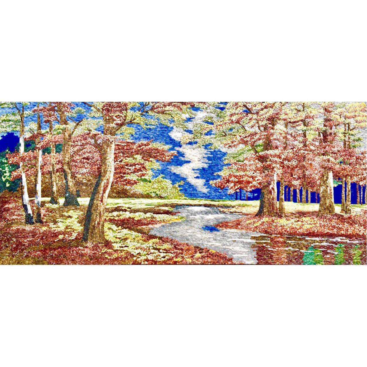 天然大理石壁画马赛克拼图高档石材产品室内装饰画marblemosaic