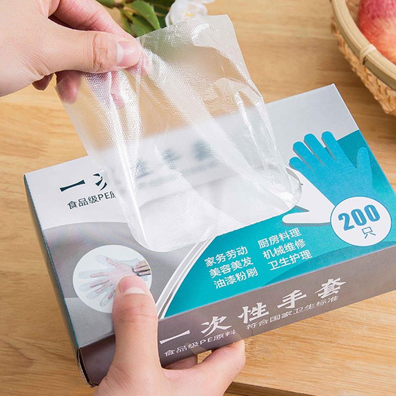 1000只抽取式一次性手套食品餐饮塑料薄膜家