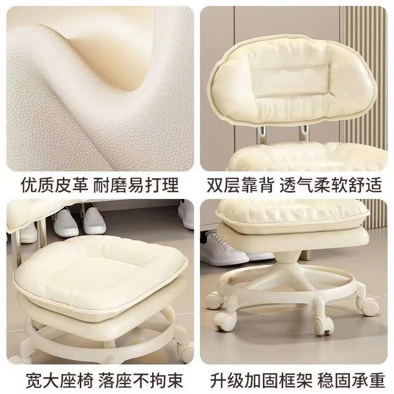 向轮静音家用客厅背可动万加厚云朵矮WRY凳茶几沙发多功移能凳靠