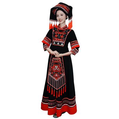 正品三月西三民族成人女款服装演出服广演壮族舞服女彝族土家族表
