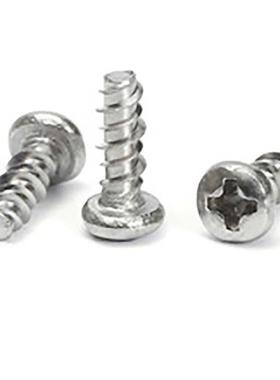 GB84604不锈钢自攻螺丝PB十圆头盘3头字ST平尾自98349攻丝