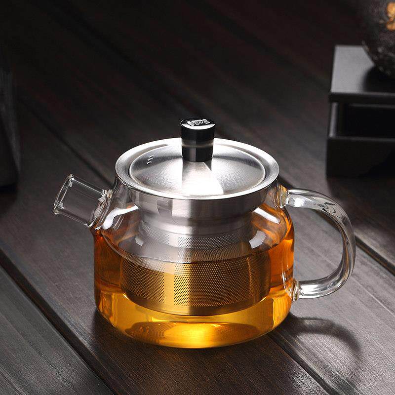 尚明玻璃泡茶壶加厚耐高温普洱茶功夫小茶具套组家用全拆洗带过滤