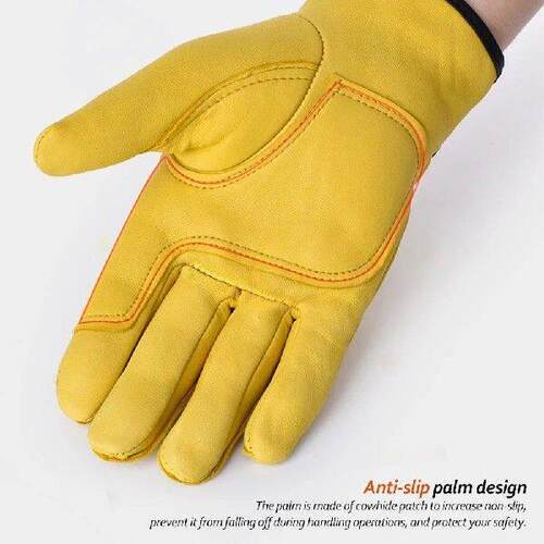 Work gloves sheepskin leather workers work welding safety