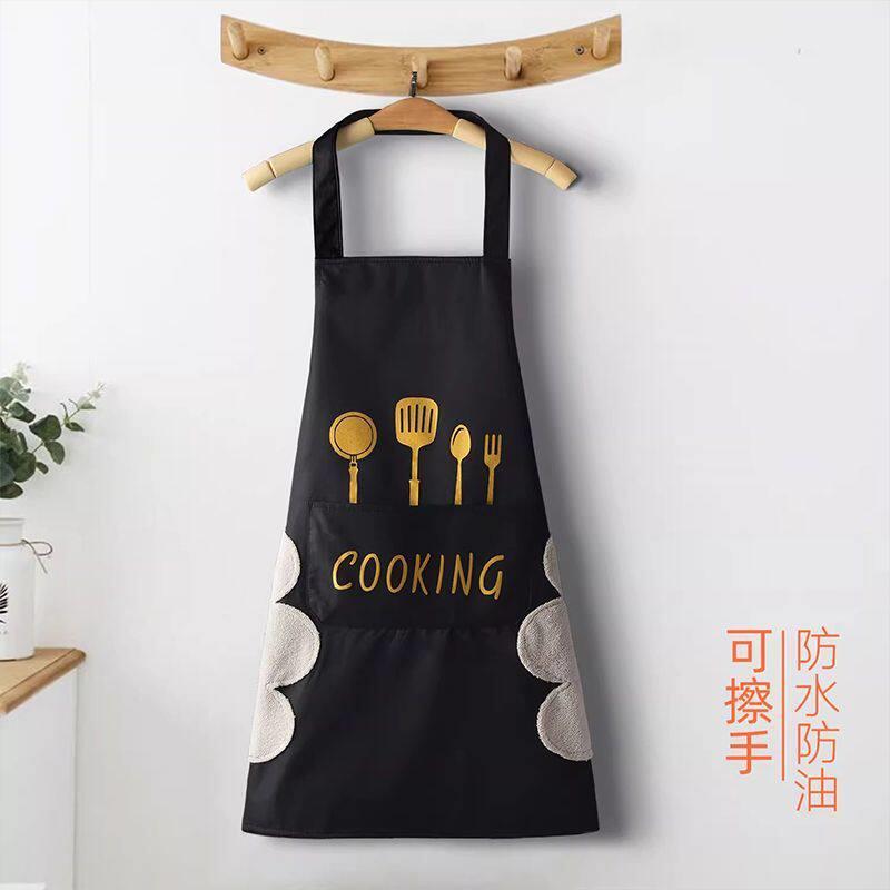 围裙家用厨房薄款韩版可爱日系防水防油服女时尚夏天罩衣