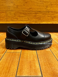 公主鞋Dr.Martens Bethan Mary-Jane马丁博士增高女纯皮卡扣低帮