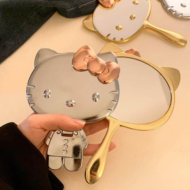 【KT猫迷你化妆镜】折叠小镜子立体随身可携式手持化妆镜学生卡通