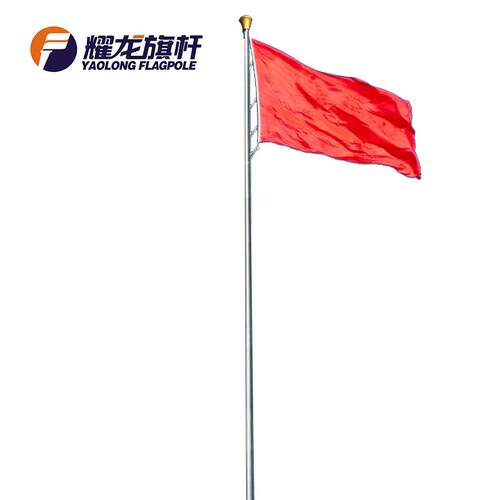 外贸一体风动旋转80米110米不锈钢高旗杆电动广场升降厚旗杆120米