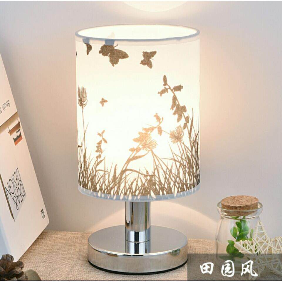 触摸感应床头台灯DIY欧式田园儿童台灯家居礼品卧室浪漫装饰定制