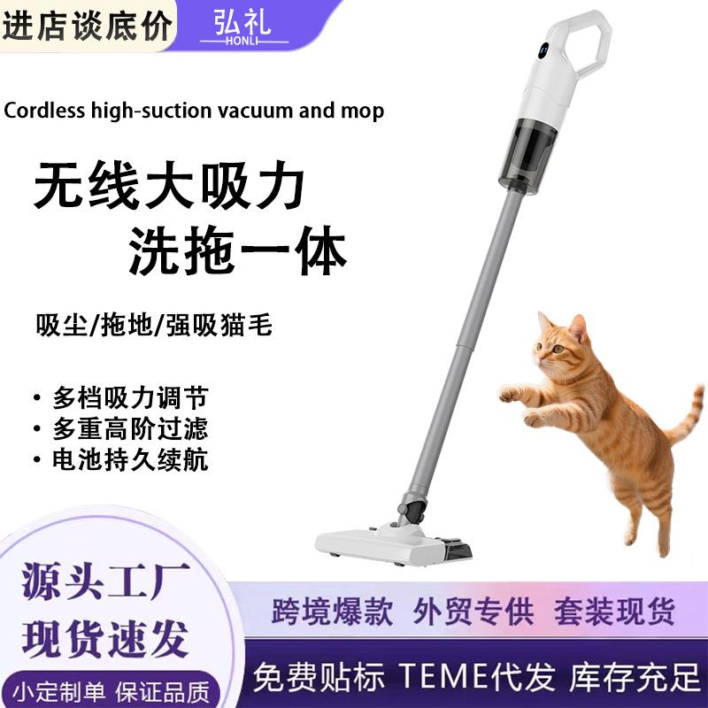 吸尘器吸拖一体吸尘器家用宠物无线拖地机多功能吸尘器家用大吸力
