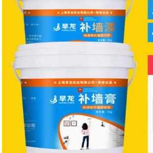旱龙补墙膏墙面修补白色腻子粉防水防潮防霉家用内墙涂料修复神器
