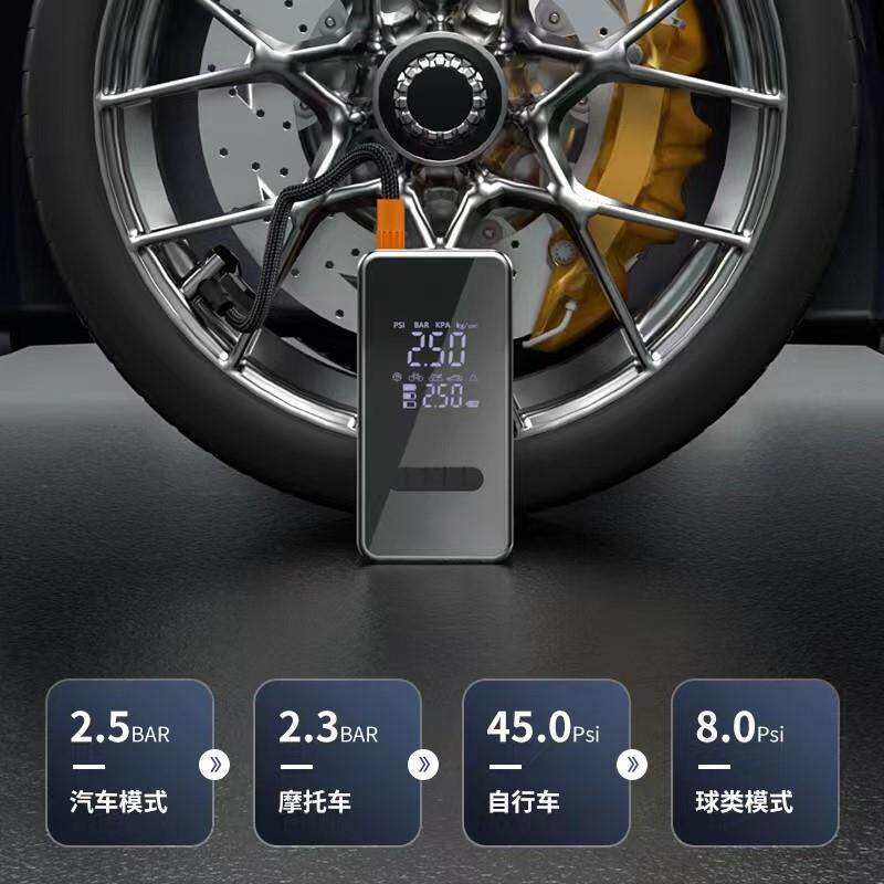 用无线用充气车泵式车用便携汽车打气泵电动轿车轮胎高GWJ压充气