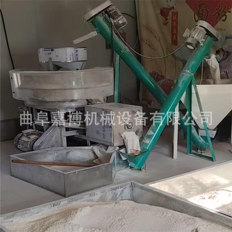 全自动80型青稞小麦磨面机 杂粮煎饼石磨 面粉石磨不锈钢接料盘