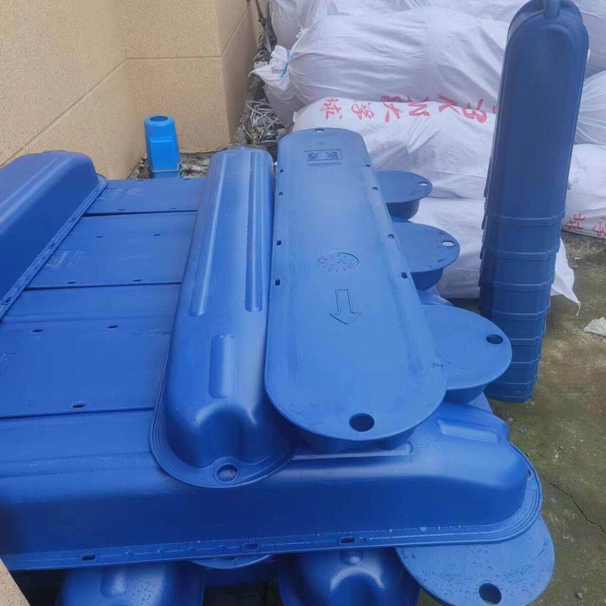 水车式增氧机浮船 鱼塘耐用塑料浮船配件防侧翻钓鱼船浮球浮筒