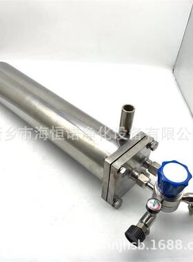 TS-2216壁挂式不锈钢筒型取样冷却器华科仪通用冷却器双盘管