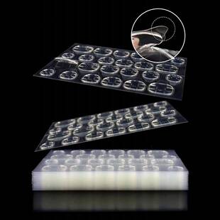 12 Sheets/288pcs Super Sticky Jelly Glue Press-On Nails With