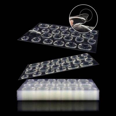 12 Sheets/288pcs Super Sticky Jelly Glue Press-On Nails With