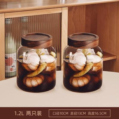 四川泡菜坛子家用玻璃泡菜罐加厚腌菜罐大号无铅密封罐腌制咸菜罐
