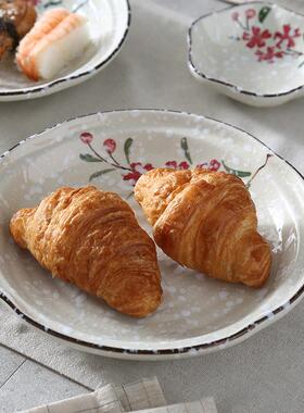 不二人食日式餐具装碗套盘家用釉下意陶创瓷彩碗碟碗筷盘子Z12042