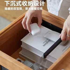 实物木边几可移动桃小推车樱木小户型日式茶几沙纳口袋小推发置边