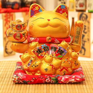 饰自动手发家 招327财猫摇手招摆件号大店铺前台开业礼物居客厅装