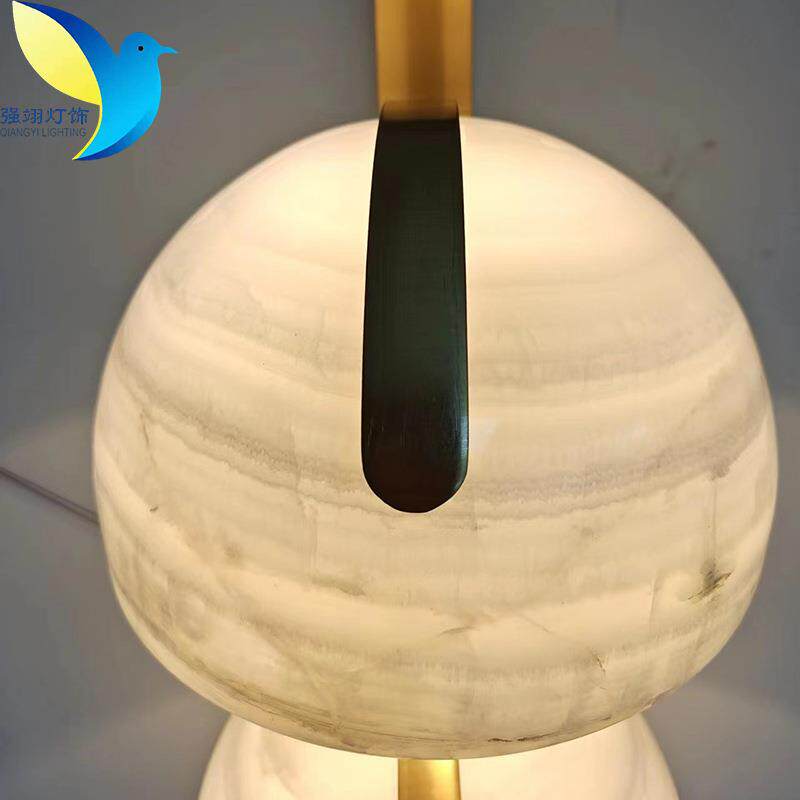 后现代云石壁灯写字楼办公室酒店桌面摆放装饰灯现货
