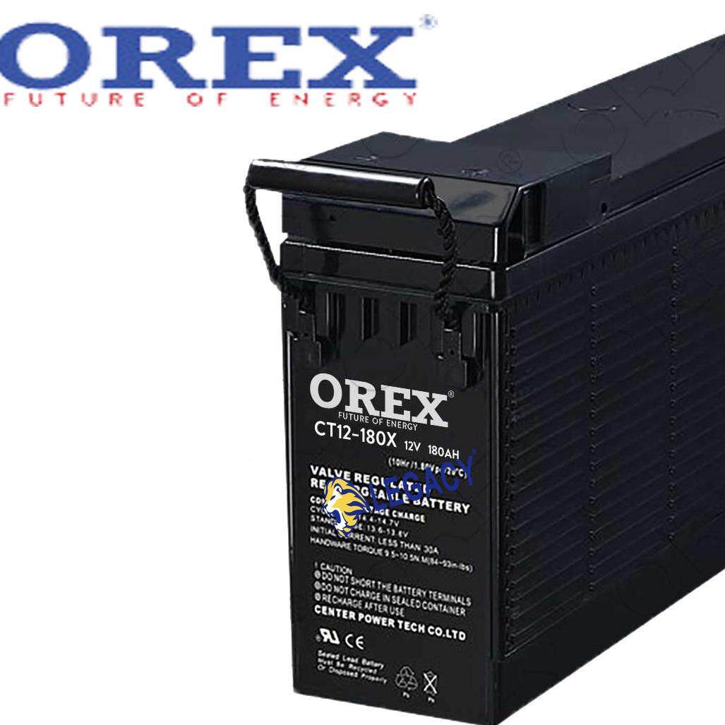 OREX蓄电池CT12-200X12V200AH前置端子狭长型铅酸蓄电池包邮