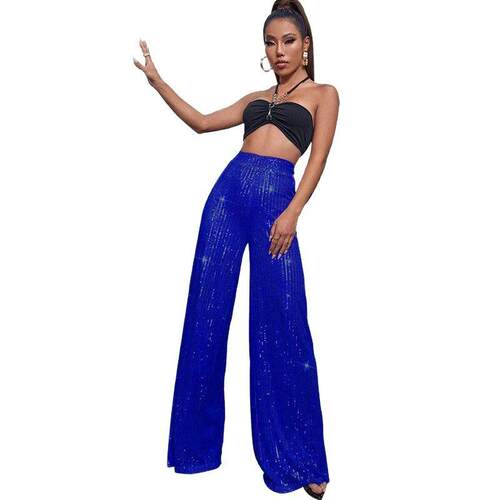 A women's wide-leg loose  inclusive trousers with good
