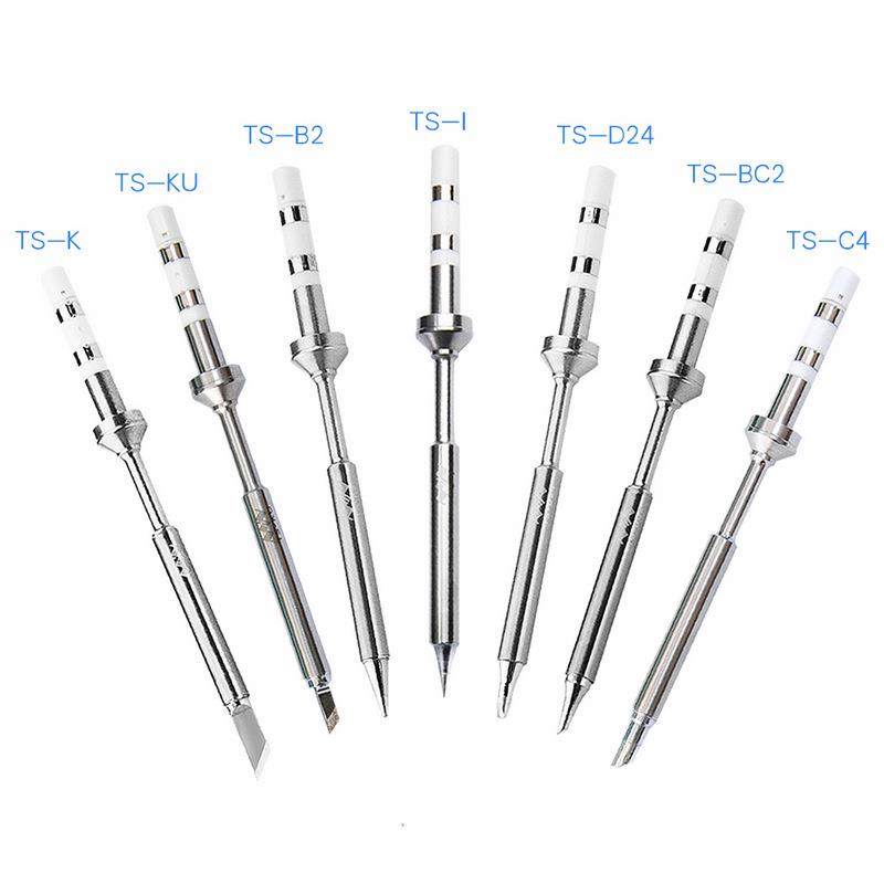 TS101电烙铁原装烙铁头焊嘴发热芯焊头尖咀平头斜口一字头