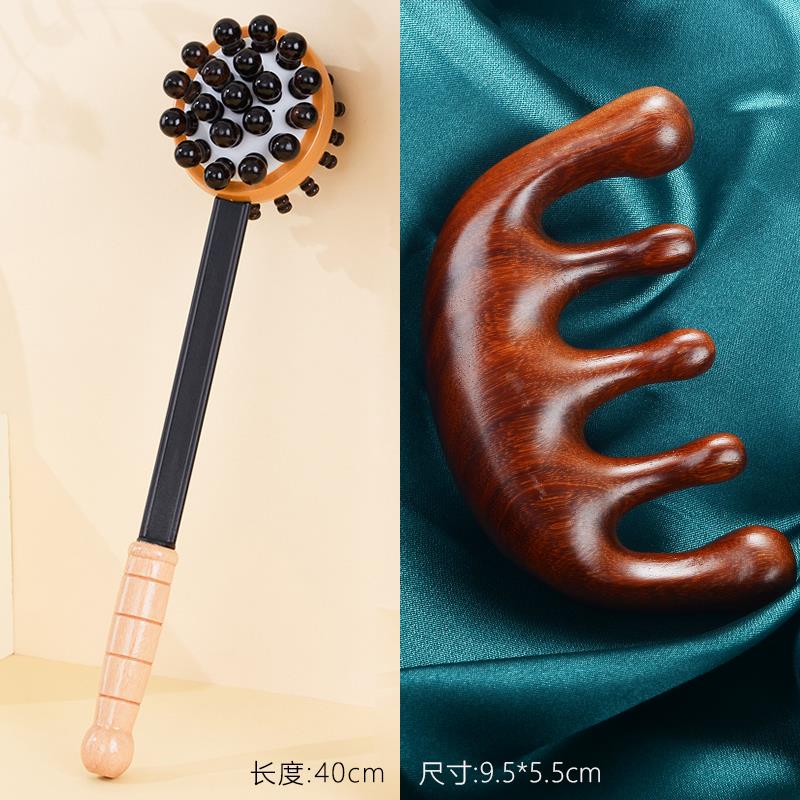正品敲捶背神器按摩槌经络按摩棒手持式敲背锤打拍子打颈肩后背锤