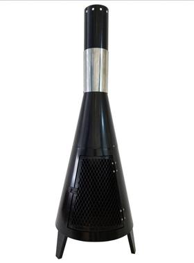 工厂专业生产木炭取暖炉firepit烟囱暖炉烧柴取暖炉户外取暖炉