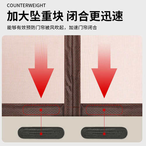 自建房门帘家用农村大门别墅卧室纱门厨房金刚网防蚊虫防柳絮隔断