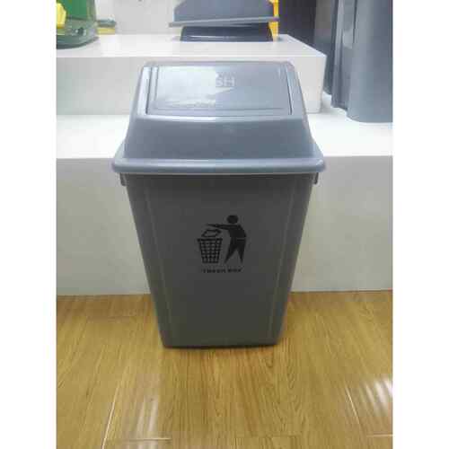 60L长方形前后弹盖全新料垃圾桶办公室家用户外环卫厂家直销
