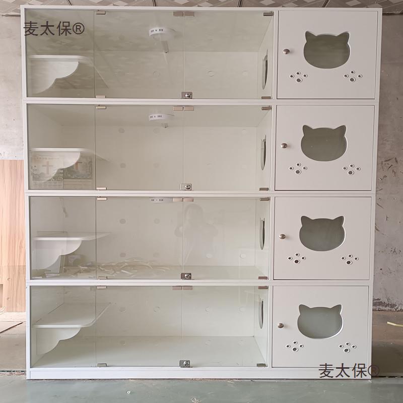 实木猫柜猫别墅猫舍繁育猫咪笼猫产房笼展示笼猫窝猫笼寄养柯咖童