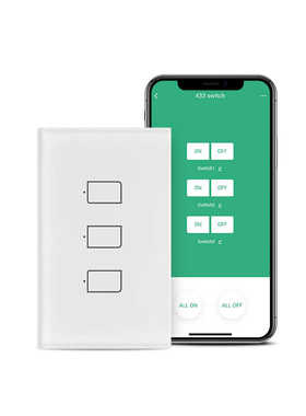 厂家直销博联Bestcon TC2S UK US EU智能触摸开关定时APP需搭配RM