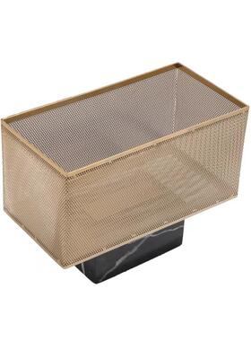 轻奢金属花瓶客厅电视柜样板房大号插花花器摆件现代简约花盘底座