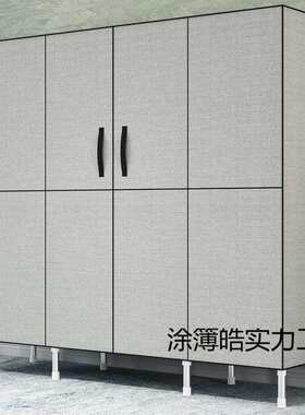简易衣柜收纳柜卧室实用钢管组装简约双人室内布艺收纳家具柜子