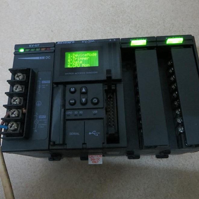 拆机基恩士PLC一套KV-U7+KV-700+KV-B16XA+KV-B16RA+结束盖成色新