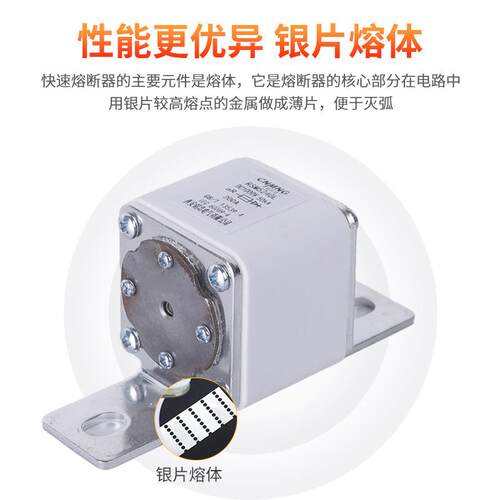 RSM5240L系列充电桩熔断器DC1000V200A-新能源电动汽车直流熔断器