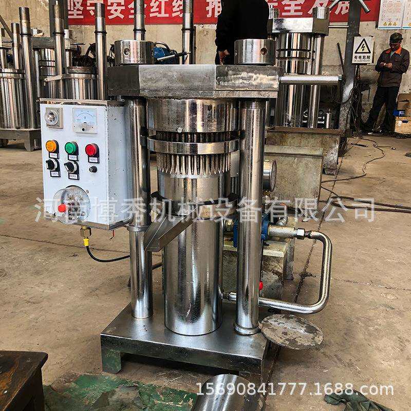 油坊商用芝麻液压香油机全自动带壳核桃压油机多功能花椒籽榨油机