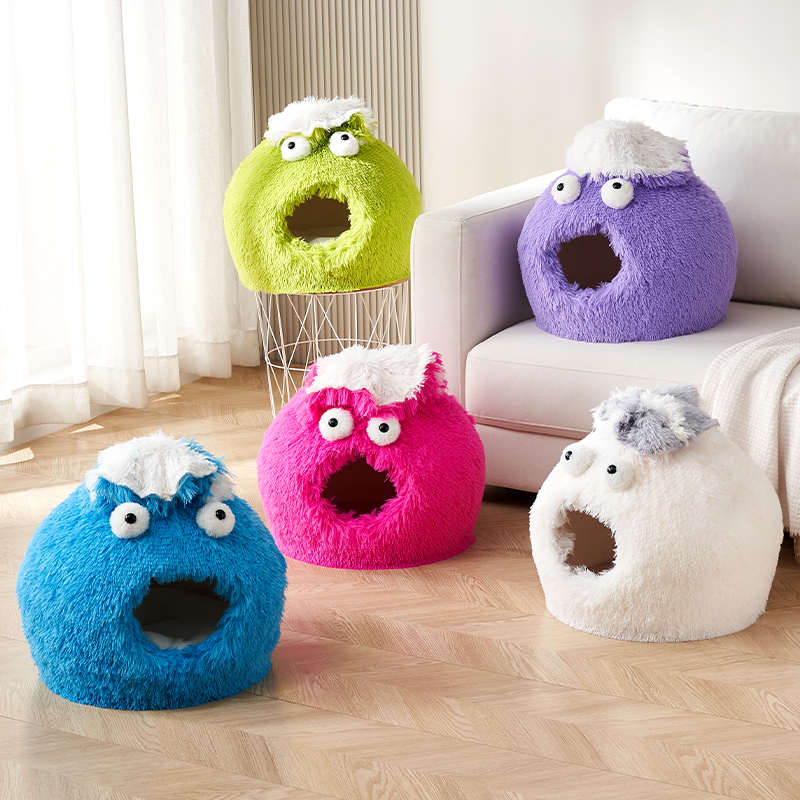 猫窝冬季保暖猫咪冬天睡觉窝封闭式安全感猫屋幼猫床四季通用狗窝