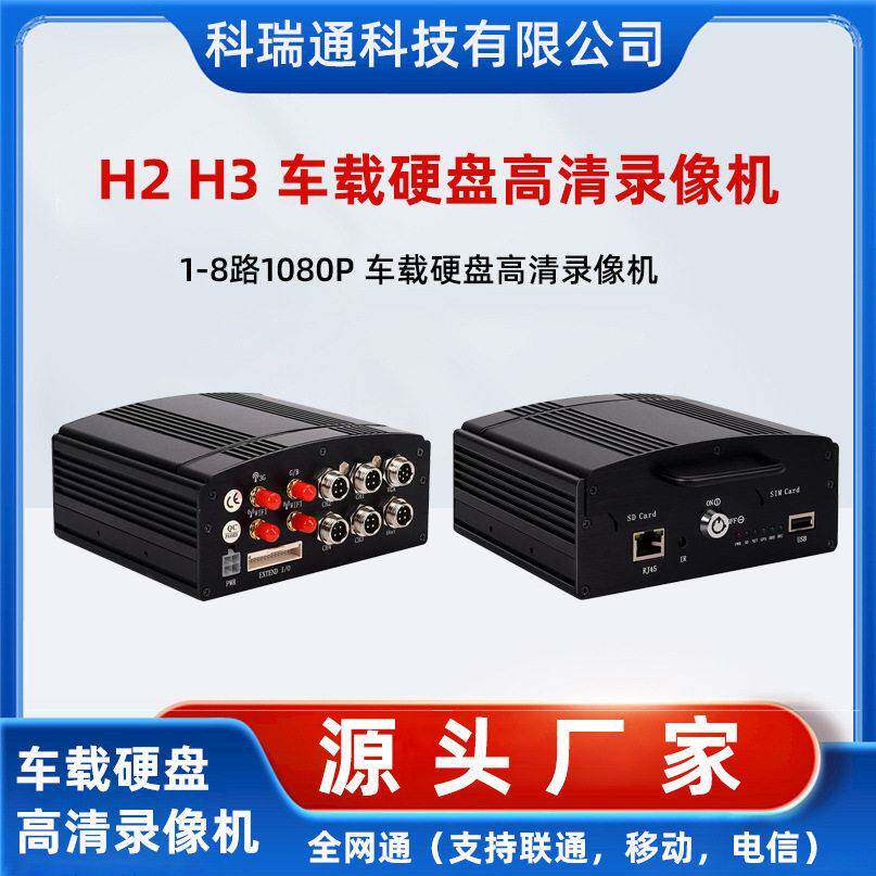 H2H3 1-8路1080P车载硬盘清录像机WIF 4G 5G GPS 货车监控录像