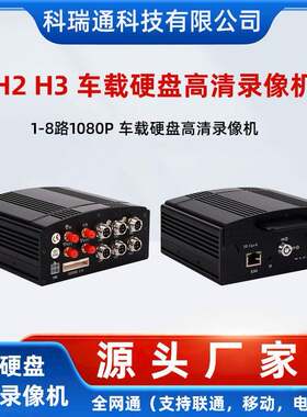H2H3 1-8路1080P车载硬盘清录像机WIF 4G 5G GPS 货车监控录像