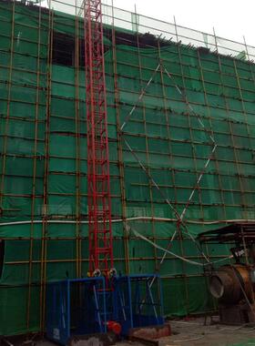 双吊篮同时上下物料提升机工地建材升降机一柱两篮施工升降机
