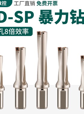 6du钻刀杆暴力钻u转钻头SP平底深孔车床用数控喷水快速6倍spu钻头