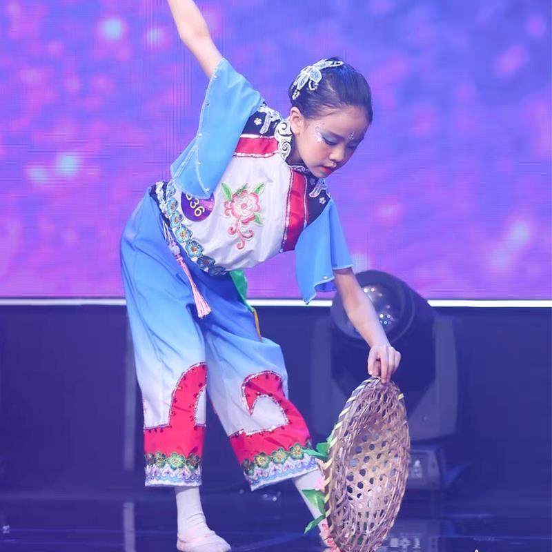 正品傣族舞蹈服六一儿童古典水梦舞瑶国演出族服表演服装女中舞民