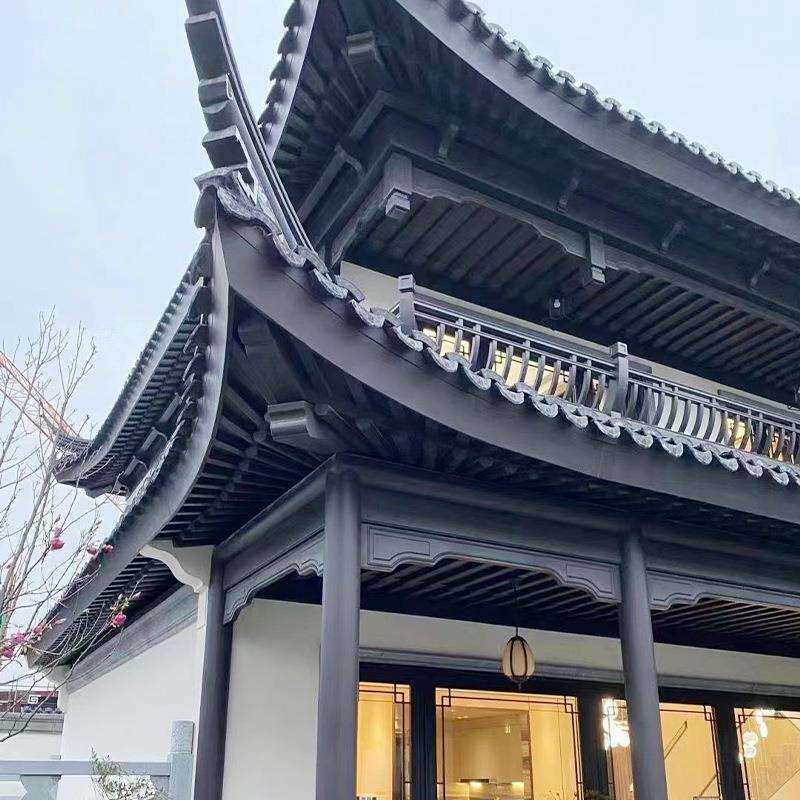 建筑装饰材料用翘脚茶壶档檐口仿古建亭子实檐装饰结构屋檐翘戗角