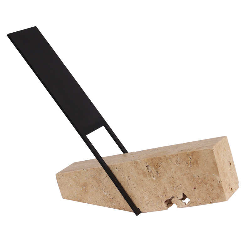 装家居饰品书房样板房北欧后现代书架书靠客厅大理石装饰品软摆件